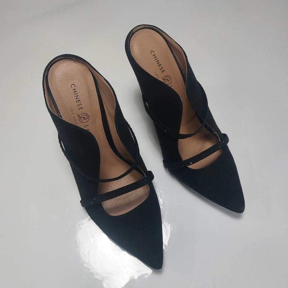 Chinese Laundry Women's Black Slip-on High Heels Size 8.5M